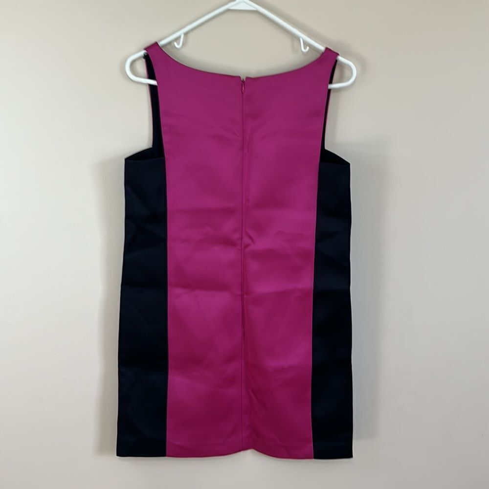 Club Monaco Colorblock Shift Dress Pink Black Size 6 - Picture 3 of 6